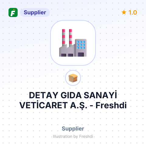 DETAY GIDA SANAYİ VETİCARET A.Ş. – summary card, no photo uploaded yet