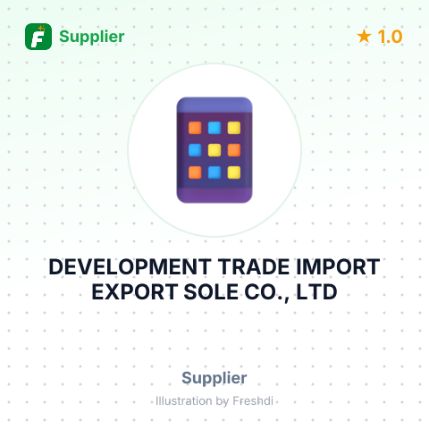 DEVELOPMENT TRADE IMPORT EXPORT SOLE CO., LTD – summary card, no photo uploaded yet