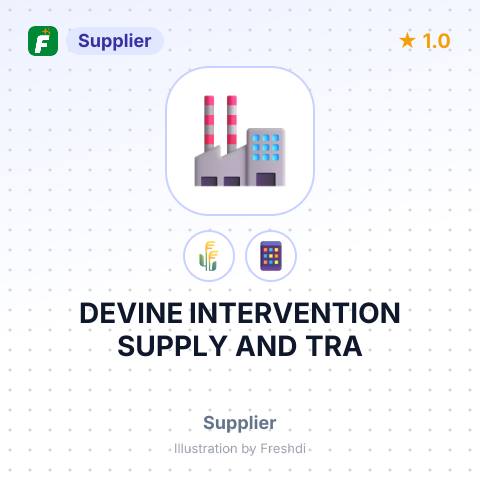 DEVINE INTERVENTION SUPPLY AND TRA – summary card, no photo uploaded yet