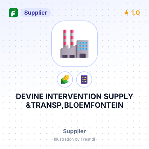 DEVINE INTERVENTION SUPPLY &TRANSP,BLOEMFONTEIN – summary card, no photo uploaded yet