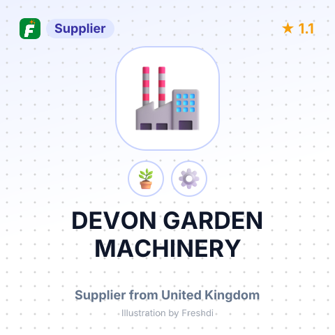 DEVON GARDEN MACHINERY – summary card, no photo uploaded yet