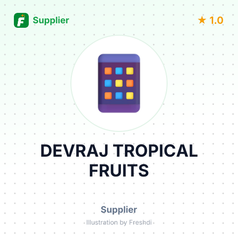 DEVRAJ TROPICAL FRUITS – summary card, no photo uploaded yet