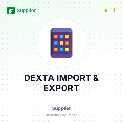DEXTA IMPORT & EXPORT – summary card, no photo uploaded yet