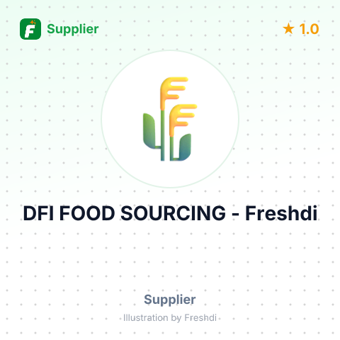 DFI FOOD SOURCING – summary card, no photo uploaded yet