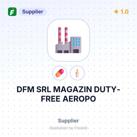 DFM SRL MAGAZIN DUTY-FREE AEROPO – summary card, no photo uploaded yet