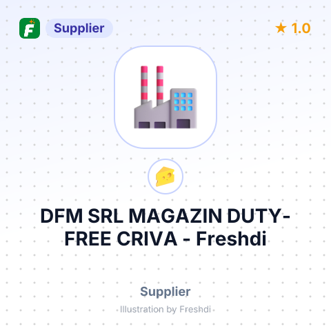 DFM SRL MAGAZIN DUTY-FREE CRIVA – summary card, no photo uploaded yet