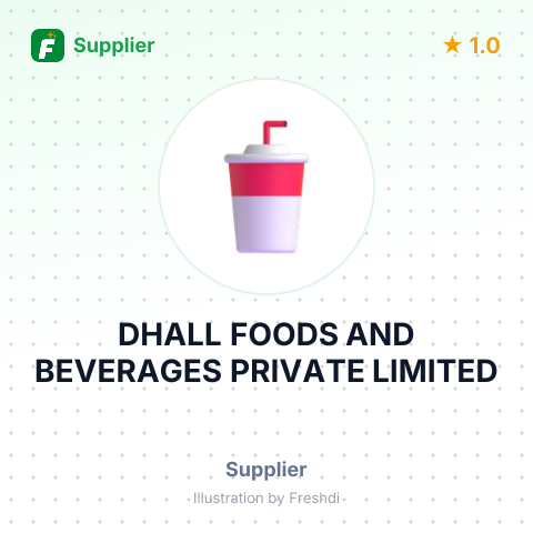 DHALL FOODS AND BEVERAGES PRIVATE LIMITED – summary card, no photo uploaded yet