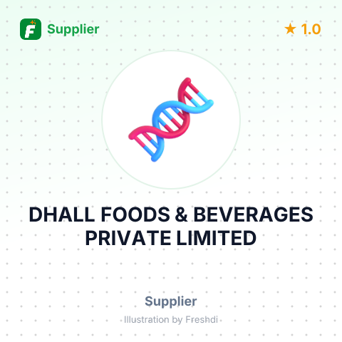 DHALL FOODS & BEVERAGES PRIVATE LIMITED – summary card, no photo uploaded yet