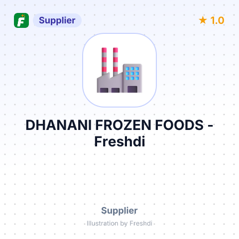 DHANANI FROZEN FOODS – summary card, no photo uploaded yet