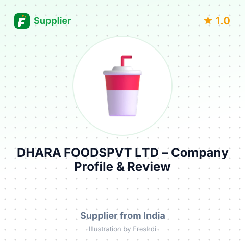 DHARA FOODSPVT LTD – summary card, no photo uploaded yet
