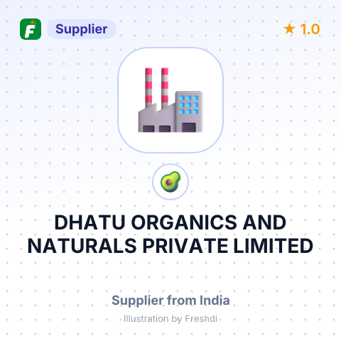 DHATU ORGANICS AND NATURALS PRIVATE LIMITED – summary card, no photo uploaded yet