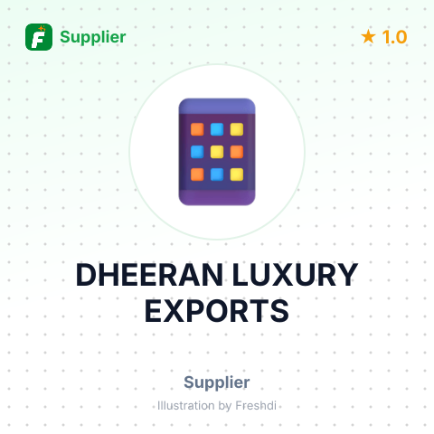 DHEERAN LUXURY EXPORTS – summary card, no photo uploaded yet