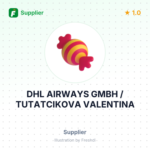DHL AIRWAYS GMBH / TUTATCIKOVA VALENTINA – summary card, no photo uploaded yet