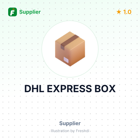 DHL EXPRESS BOX – summary card, no photo uploaded yet