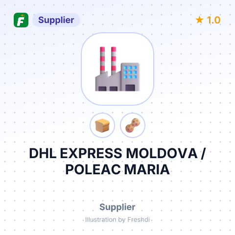 DHL EXPRESS MOLDOVA / POLEAC MARIA – summary card, no photo uploaded yet