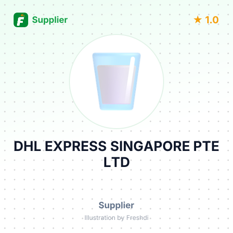 DHL EXPRESS SINGAPORE PTE LTD – summary card, no photo uploaded yet