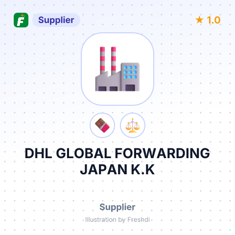 DHL GLOBAL FORWARDING JAPAN K.K – summary card, no photo uploaded yet