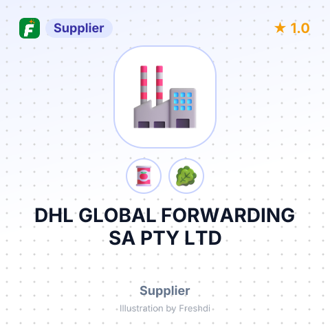 DHL GLOBAL FORWARDING SA PTY LTD – summary card, no photo uploaded yet