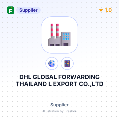 DHL GLOBAL FORWARDING THAILAND L EXPORT CO.,LTD – summary card, no photo uploaded yet
