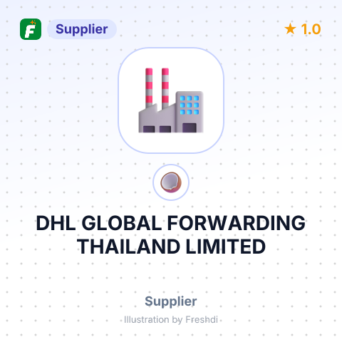 DHL GLOBAL FORWARDING THAILAND LIMITED – summary card, no photo uploaded yet