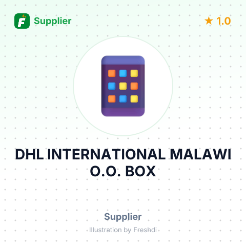 DHL INTERNATIONAL MALAWI O.O. BOX – summary card, no photo uploaded yet