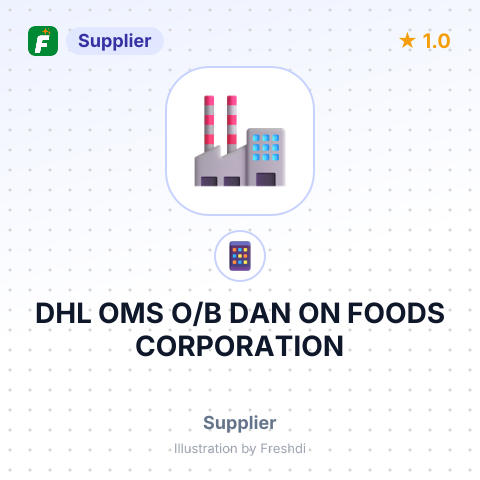 DHL OMS O/B DAN ON FOODS CORPORATION – summary card, no photo uploaded yet