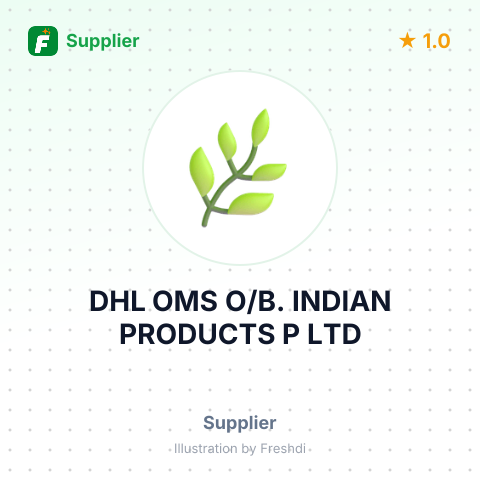 DHL OMS O/B. INDIAN PRODUCTS P LTD – summary card, no photo uploaded yet