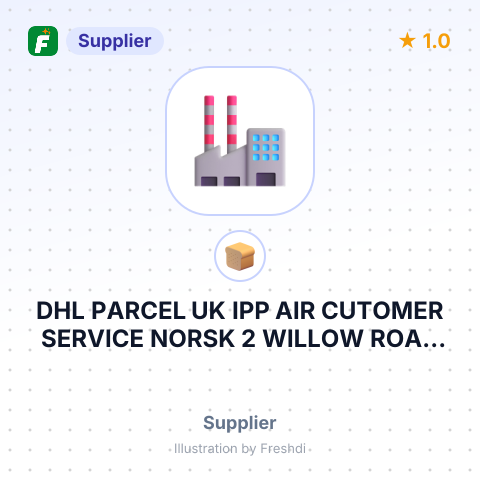 DHL PARCEL UK IPP AIR CUTOMER SERVICE NORSK 2 WILLOW ROAD BERKSIRE UNITED KINGDOM – summary card, no photo uploaded yet