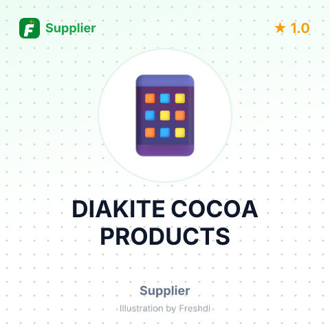 DIAKITE COCOA PRODUCTS – summary card, no photo uploaded yet