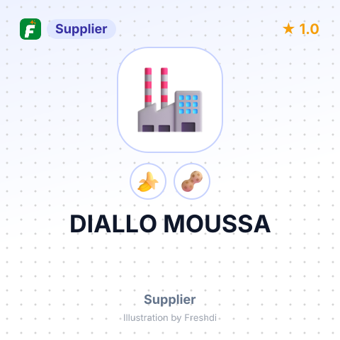DIALLO MOUSSA – summary card, no photo uploaded yet