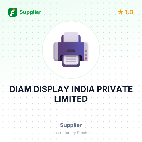 DIAM DISPLAY INDIA PRIVATE LIMITED – summary card, no photo uploaded yet