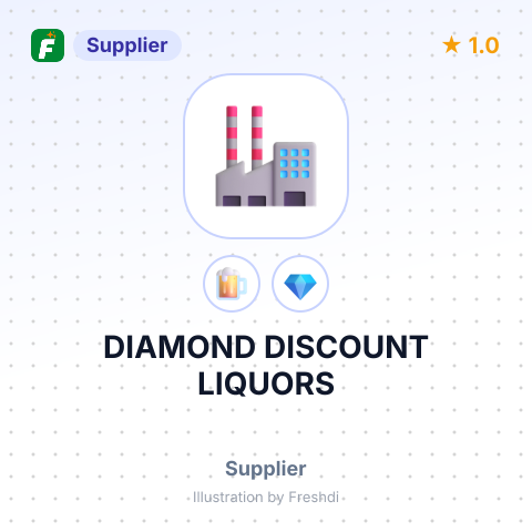 DIAMOND DISCOUNT LIQUORS – summary card, no photo uploaded yet