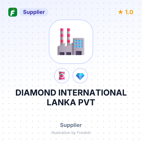 DIAMOND INTERNATIONAL LANKA PVT – summary card, no photo uploaded yet