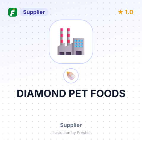 DIAMOND PET FOODS – summary card, no photo uploaded yet