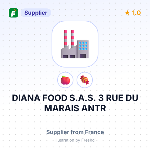 DIANA FOOD S.A.S. 3 RUE DU MARAIS ANTR – summary card, no photo uploaded yet