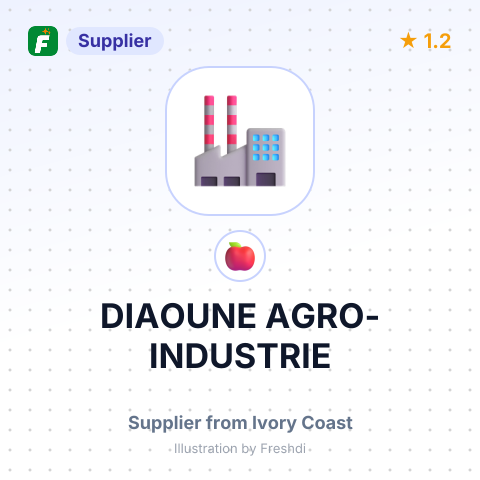 DIAOUNE AGRO-INDUSTRIE – summary card, no photo uploaded yet