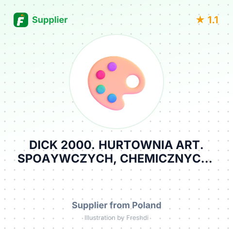 DICK 2000. HURTOWNIA ART. SPOAYWCZYCH, CHEMICZNYCH I PAPIEROSOW – summary card, no photo uploaded yet