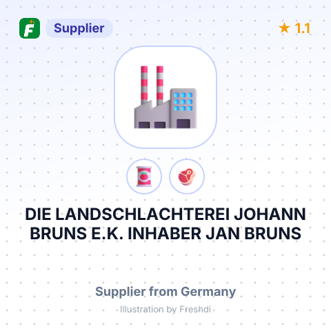 DIE LANDSCHLACHTEREI JOHANN BRUNS E.K. INHABER JAN BRUNS – summary card, no photo uploaded yet