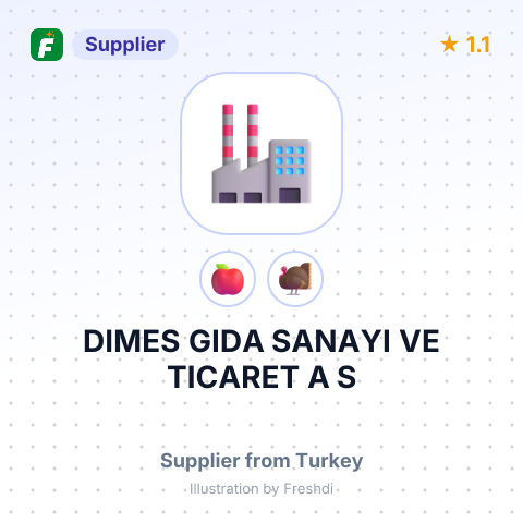 DIMES GIDA SANAYI VE TICARET A S – summary card, no photo uploaded yet
