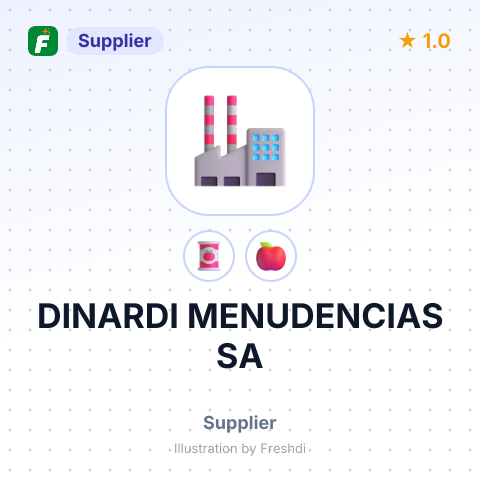 DINARDI MENUDENCIAS SA – summary card, no photo uploaded yet
