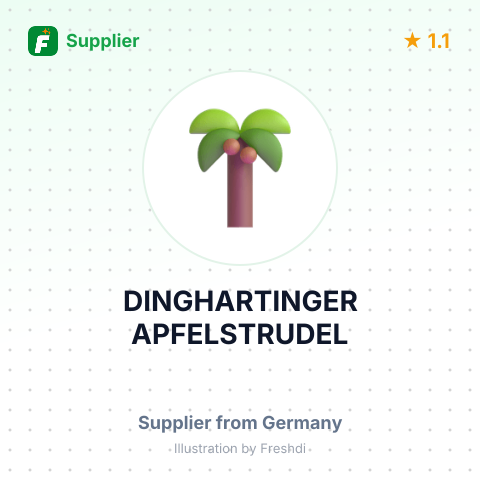 DINGHARTINGER APFELSTRUDEL – summary card, no photo uploaded yet