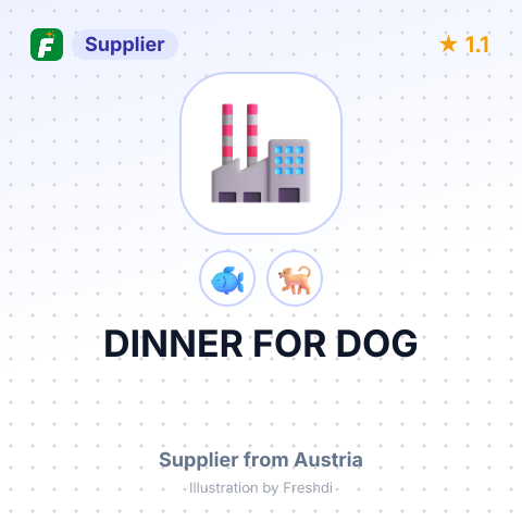 DINNER FOR DOG – summary card, no photo uploaded yet