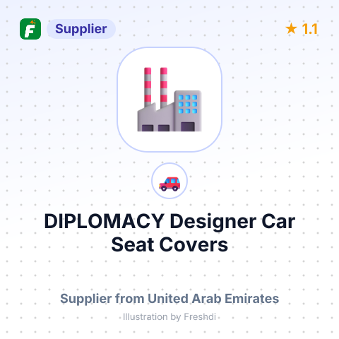 DIPLOMACY Designer Car Seat Covers – summary card, no photo uploaded yet