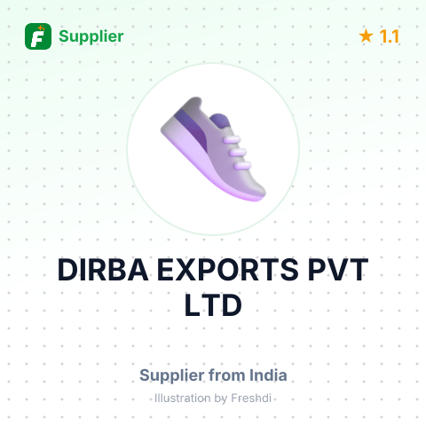 DIRBA EXPORTS PVT LTD – summary card, no photo uploaded yet