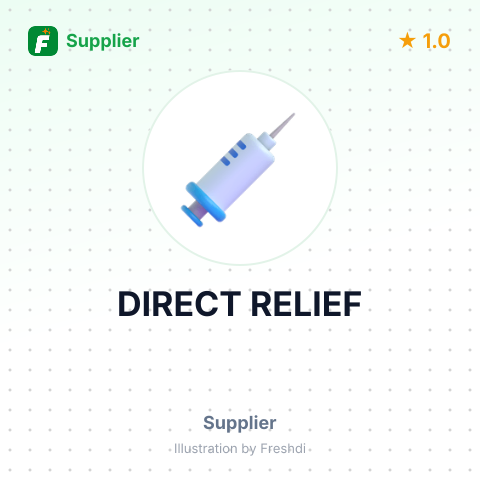 DIRECT RELIEF – summary card, no photo uploaded yet