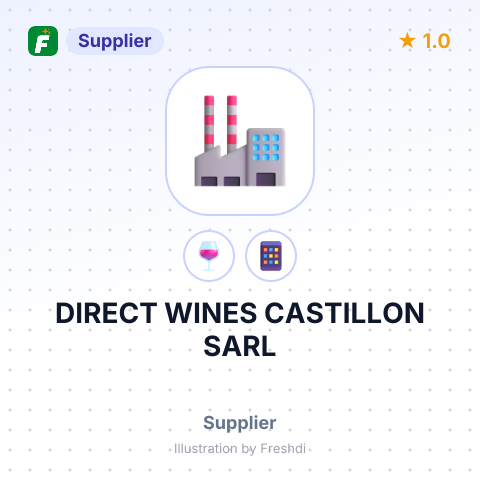 DIRECT WINES CASTILLON SARL – summary card, no photo uploaded yet
