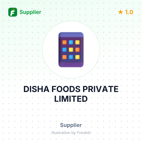 DISHA FOODS PRIVATE LIMITED – summary card, no photo uploaded yet