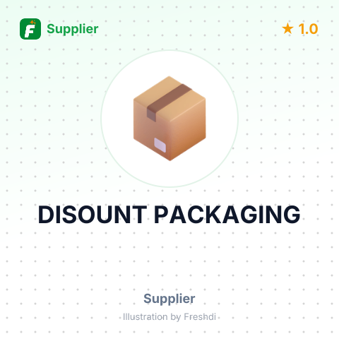 DISOUNT PACKAGING – summary card, no photo uploaded yet