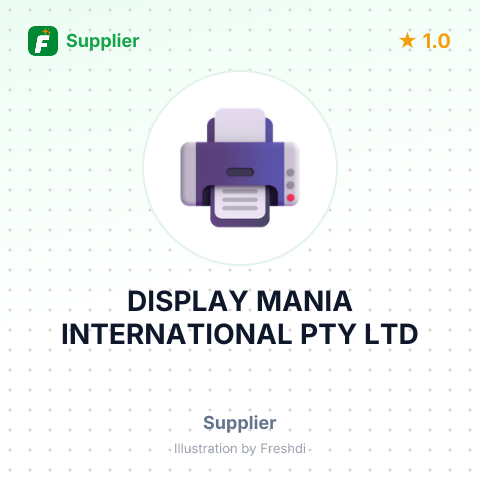 DISPLAY MANIA INTERNATIONAL PTY LTD – summary card, no photo uploaded yet