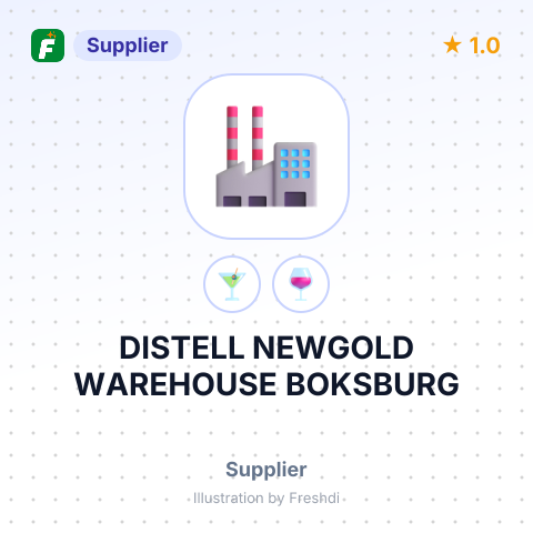 DISTELL NEWGOLD WAREHOUSE BOKSBURG – summary card, no photo uploaded yet